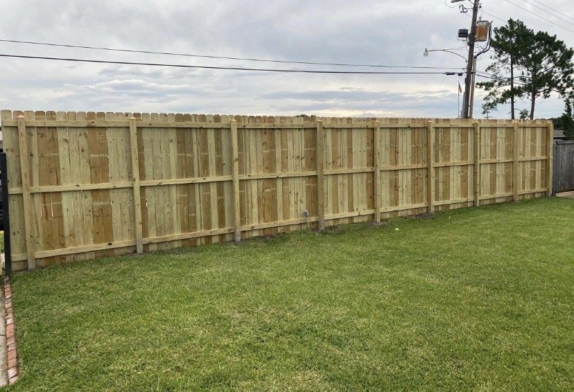 Slide of Fence Line Construction