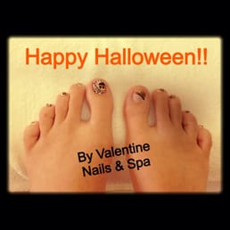 Yet another wonderful experience by Valentine Nails & Spa! Got gel-less fingernails done as well. Happy Halloween!^.~ Yet another wonderful experience by Valentine Nails & Spa! Got gel-less fingernails done as well. Happy Halloween!^.~