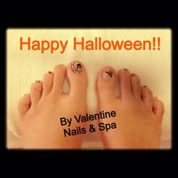Valentine Nails & Spa - Yet another wonderful experience by Valentine Nails & Spa! Got gel-less fingernails done as well. Happy Halloween!^.~