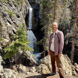 Silverton Falls - Appreciating the moment at Silverton Falls.