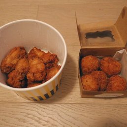 Cheese balls and spicy soy garlic chicken wings
