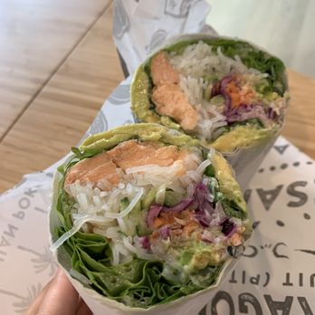 World Wrapps - Saigon Salmon wrap - Wraps Near Me - Santa Clara, California