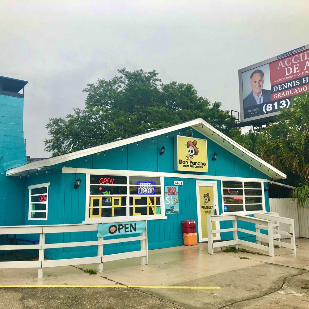 Don Pancho - You can't miss it! Such a cute color - Tacos Near Me - Tampa, Florida