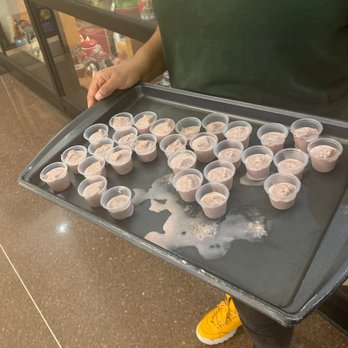 Gloria Jean's Coffees - Cherry ice cream samples, being offered outside the store. - Coffee & Tea Near Me - Chicago Ridge, Illinois Gloria Jean's Coffees - Cherry ice cream samples, being offered outside the store. - Coffee & Tea Near Me - Chicago Ridge, Illinois