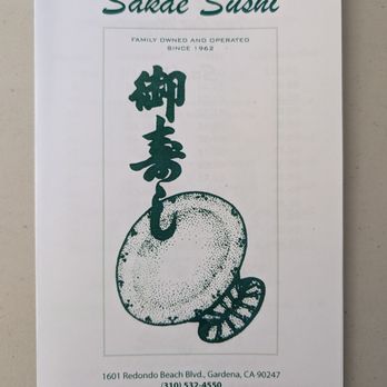 Sakae Sushi - Menu - Japanese Near Me - Gardena, California Sakae Sushi - Menu - Japanese Near Me - Gardena, California
