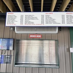 ballparks national - Concession menu