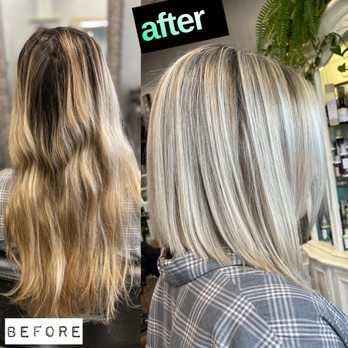 Mirrors Salon & Boutique - Just a little transformation photo :) - Blow Dry/Out Services Near Me - Chesapeake, Virginia Mirrors Salon & Boutique - Just a little transformation photo :) - Blow Dry/Out Services Near Me - Chesapeake, Virginia