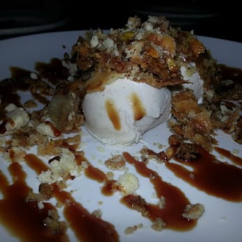 DishDash - Baklava Crumble - Toasted baklava, crumbled and served over vanilla bean gelato. - Middle Eastern Near Me - Sunnyvale, California DishDash - Baklava Crumble - Toasted baklava, crumbled and served over vanilla bean gelato. - Middle Eastern Near Me - Sunnyvale, California