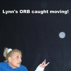 Lynn Kent - Orb image captured during night time shouting. Very defined orb presented to Lynn.