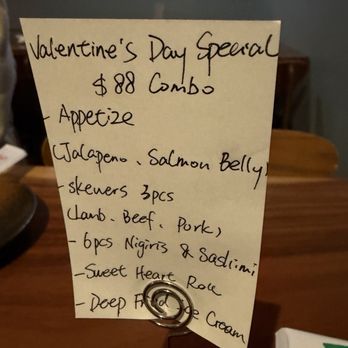 Kigawa Bistro - Valentines Day Specials - Sushi Bars Near Me - San Leandro, California