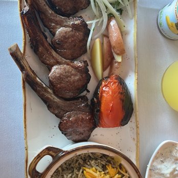 FandoQ - Lamb chops with Baghali Polo (rice with dill and fava beans). - Mediterranean Near Me - Westbury, New York FandoQ - Lamb chops with Baghali Polo (rice with dill and fava beans). - Mediterranean Near Me - Westbury, New York