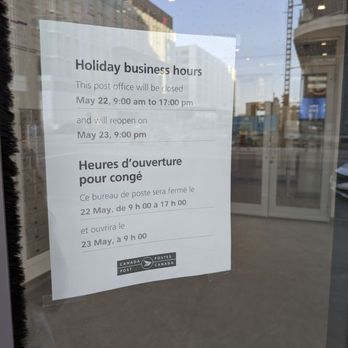 Canada Post - Holiday hours of operation - Post Offices Near Me - Markham, Ontario
