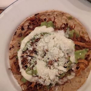 Photo of Campechano Taquería - Toronto, ON, Canada. Tinga de pollo taco