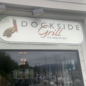 Dockside Grill - Backside over outdoor table we sat on - Seafood Near Me - Sequim, Washington Dockside Grill - Backside over outdoor table we sat on - Seafood Near Me - Sequim, Washington
