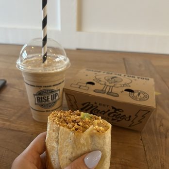 Rise Up Coffee Roasters - Banana Coffee Smoothie & Rise Up Burrito - Coffee & Tea Near Me - Rehoboth Beach, Delaware Rise Up Coffee Roasters - Banana Coffee Smoothie & Rise Up Burrito - Coffee & Tea Near Me - Rehoboth Beach, Delaware