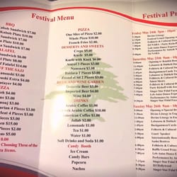Lebanese Festival At St. Ephrem Maronite Catholic Church - 2013 Festival Program