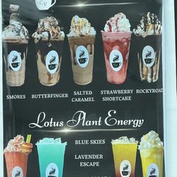 Caffe Vignette - Frappe and energy drink menu