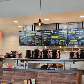 Burger Shop - Counter and menu board - Sandwiches Near Me - Clive, Iowa Burger Shop - Counter and menu board - Sandwiches Near Me - Clive, Iowa