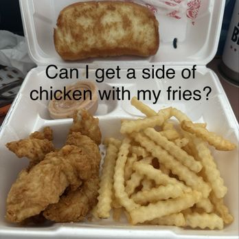 Raising Cane's Chicken Fingers - Apparently I ordered fries as my main meal. - Fast Food Near Me - Tucson, Arizona Raising Cane's Chicken Fingers - Apparently I ordered fries as my main meal. - Fast Food Near Me - Tucson, Arizona