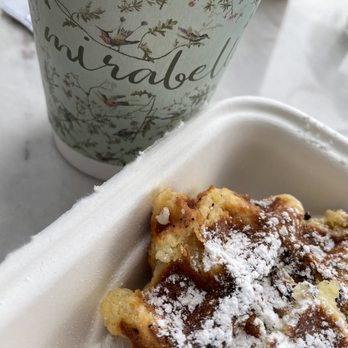 Mirabelle Savannah - Plain liege waffle and latte. - Coffee & Tea Near Me - Savannah, Georgia Mirabelle Savannah - Plain liege waffle and latte. - Coffee & Tea Near Me - Savannah, Georgia