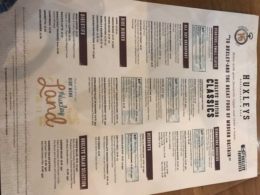 Menu photo 3 Huxley's Bar & Kitchen London, XGL Menu photo 3 Huxley's Bar & Kitchen London, XGL