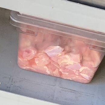 ADYA - Raw chicken sitting out at room temperature - Indian Near Me - Anaheim, California