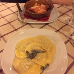 Ravioli with butter & sage and the Lasagna! Yummy Ravioli with butter & sage and the Lasagna! Yummy