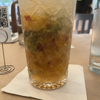 Blue Denim Restaurant - Bourbon Peach smash - Cajun/Creole Near Me - Greensboro, North Carolina