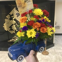 Flowers in a Model Ford Truck. Flowers in a Model Ford Truck.