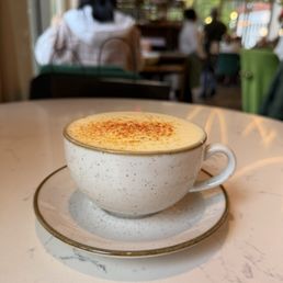 Steamed saffron milk Steamed saffron milk
