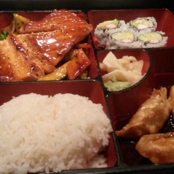 Wasabi Sushi & Thai - Salmon teriyaki bento box - Japanese Near Me - Columbus, Georgia Wasabi Sushi & Thai - Salmon teriyaki bento box - Japanese Near Me - Columbus, Georgia