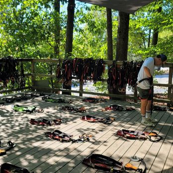Treetop Quest Gwinnett - Gearing up! - Amusement Parks Near Me - Buford, Georgia