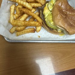 Lorado Grocery and Grill - Double bacon cheeseburger and fries.