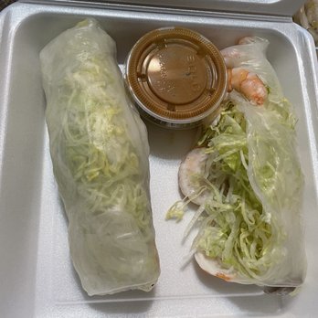 Pho Viet 101 - The large shrimp spring rolls - Vietnamese Near Me - Clovis, California