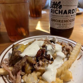 Little Richard's Barbeque - Pulled pork loaded fries are top of the line - Barbeque Near Me - Mount Airy, North Carolina