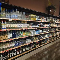 Huge liquor dept