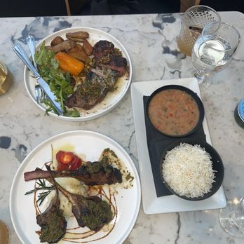 Lighthouse Rooftop - Lamb Chops, NY steak and a side of rice and beans - Asian Fusion Near Me - Long Island City, New York Lighthouse Rooftop - Lamb Chops, NY steak and a side of rice and beans - Asian Fusion Near Me - Long Island City, New York