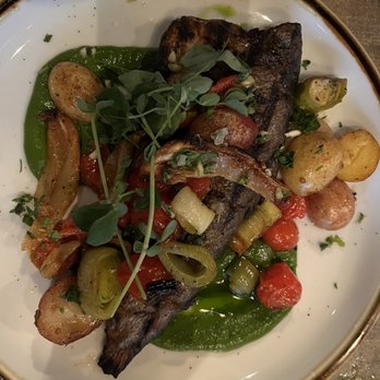 Gather in Jackson Hole - Trout (w Lennon abs Tarragon) - New American Near Me - Jackson, Wyoming Gather in Jackson Hole - Trout (w Lennon abs Tarragon) - New American Near Me - Jackson, Wyoming
