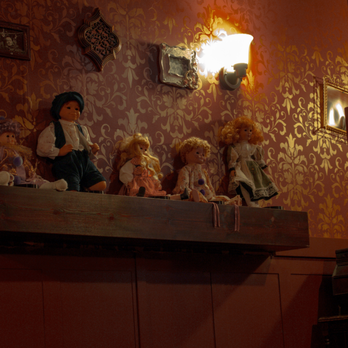 Just Escape Room - A closer look at the doll display inside the room each one handcrafted, placed, and positioned with purpose. Some might even be watching you - Escape Games Near Me - LaGrange, Illinois Just Escape Room - A closer look at the doll display inside the room each one handcrafted, placed, and positioned with purpose. Some might even be watching you - Escape Games Near Me - LaGrange, Illinois