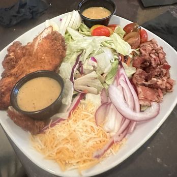 Liberty Tavern - Fried Chicken Honey Mustard Salad - Comfort Food Near Me - Liberty Hill, Texas Liberty Tavern - Fried Chicken Honey Mustard Salad - Comfort Food Near Me - Liberty Hill, Texas
