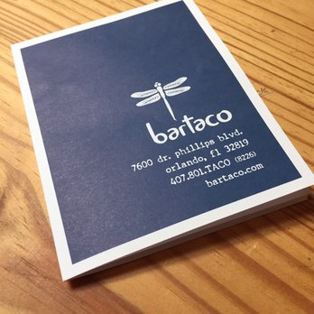 Bartaco - Orlando - The perfect size menu to match with the perfect sized tacos - Tacos Near Me - Orlando, Florida Bartaco - Orlando - The perfect size menu to match with the perfect sized tacos - Tacos Near Me - Orlando, Florida