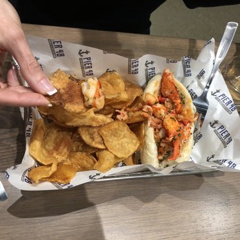 Pier 48 - Lobster roll. I cannot wait for the next time to have it!!! - Seafood Near Me - Indianapolis, Indiana Pier 48 - Lobster roll. I cannot wait for the next time to have it!!! - Seafood Near Me - Indianapolis, Indiana