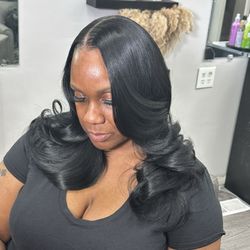 Melinda's Beauty Salon and Supply - This a traditional natural sewing with 3 bundles and a soft layers for every day's easy maintenance. Book this service.