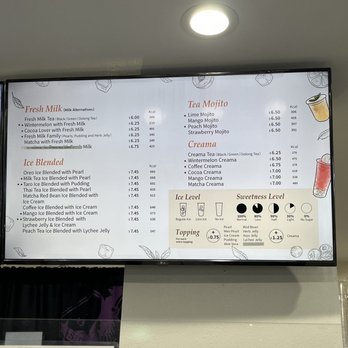 Sharetea - Menu - Bubble Tea Near Me - Santa Monica, California