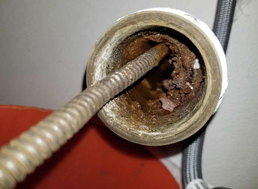 Slide of NW Sewer & drain