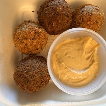 Spitz - ASU - 3 Falafel Balls w/ Hummus - Mediterranean Near Me - Tempe, Arizona