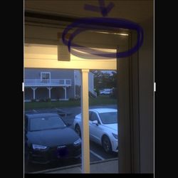 Monmouth Building Center - Space from door & frame . Improper installation.