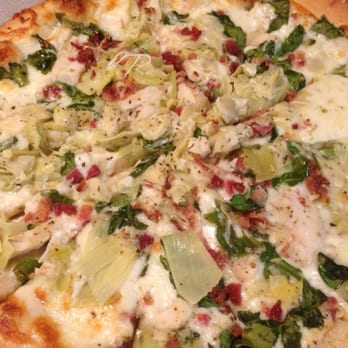 Papa Murphy's - Garlic Chicken Artichoke Bacon - Done - Pizza Near Me - Central Point, Oregon Papa Murphy's - Garlic Chicken Artichoke Bacon - Done - Pizza Near Me - Central Point, Oregon