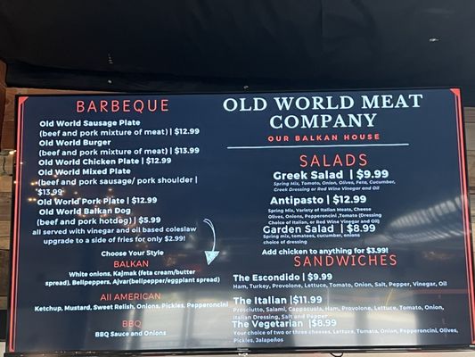 Menu photo 7 Old World Meat Company Escondido, CA Menu photo 7 Old World Meat Company Escondido, CA