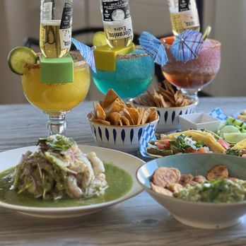 La Cevicheria Bar & Grill - Floating margaritas - Seafood Near Me - Toronto, Ontario La Cevicheria Bar & Grill - Floating margaritas - Seafood Near Me - Toronto, Ontario